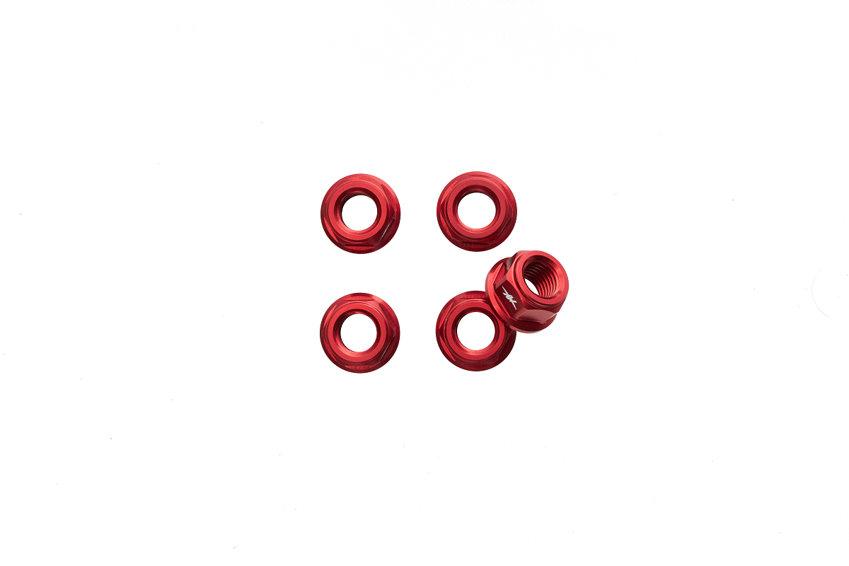 CNC Racing MV Logo Flange Nuts for MV Agusta F4/B4 (>09), F3/B3 (2018+) - M10x1.25 CNC Racing MV Logo Flange Nuts for MV Agusta F4/B4 (>09), F3/B3 (2018+) - M10x1.25